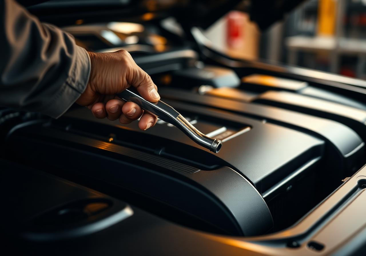 Master technician at work